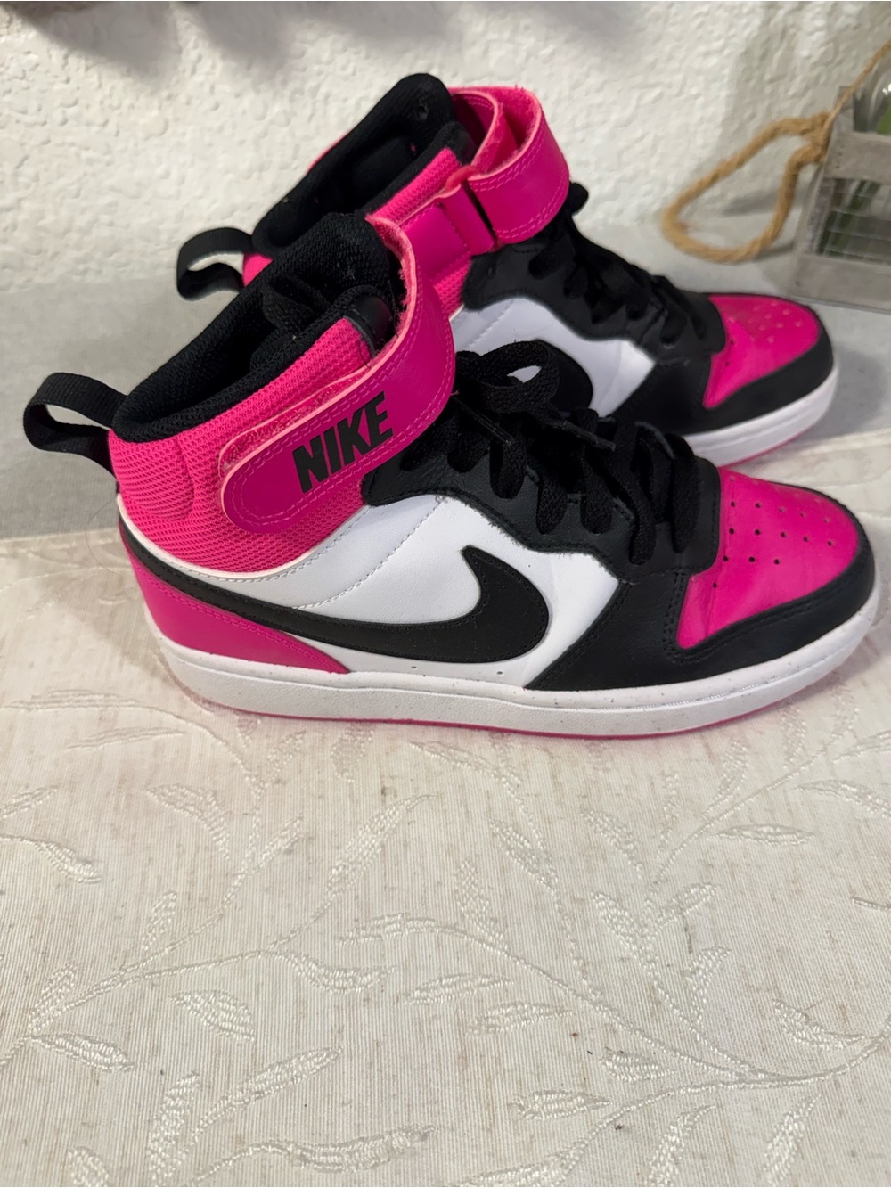 Big Girls Court Borough Mid 2 Stay-Put Closure Casual Sneakers Youth Size 5 - Picture 3 of 11